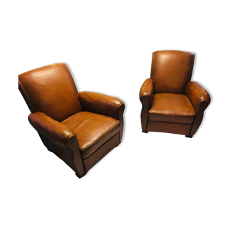 Lot of 2 club chairs "Le Parisien"