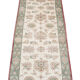 Small handmade pakistani floral wool area rug- ziegler rug- 82x192cm