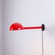 Lampe murale extensible post-moderne en métal rouge