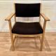 Fauteuil design scandinave avec estampille "hans wegner" 1960.