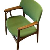 Vintage Scandinavian oak armchair by Ejner Larsen & Aksel Bender Madsen for Fritz Hansen