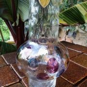 Bohemian crystal vase Czechoslovakia