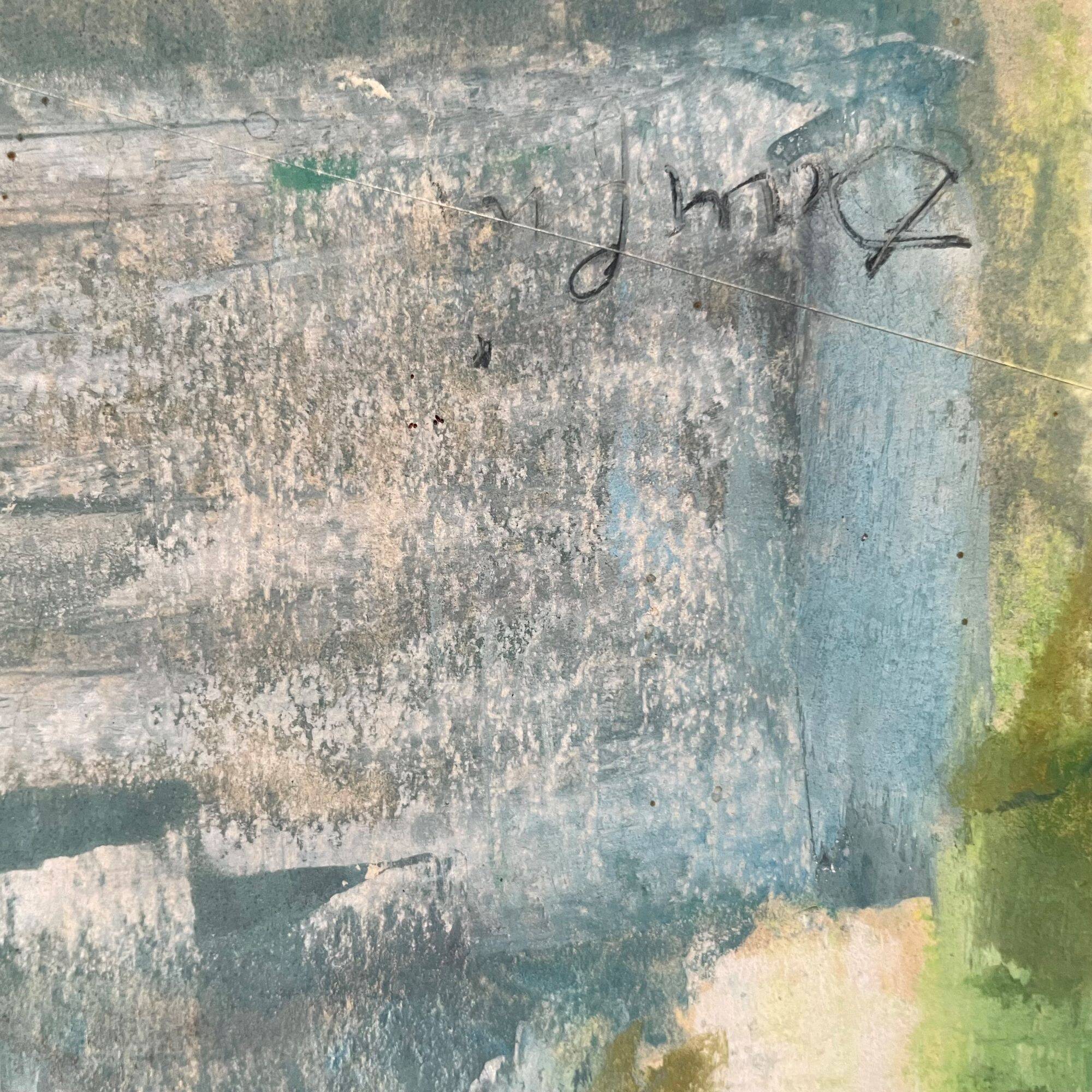 Painting, gouache and pastel chalk, Jacques Daufin, 1960s