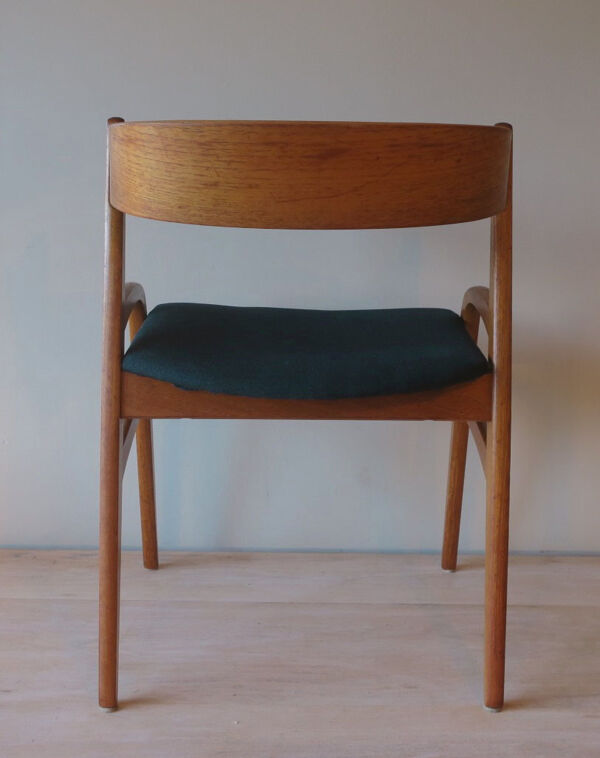 Chaise de bureau en teck patiné danois du milieu du siècle, années 1960