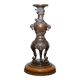 Paire de bougeoirs en bronze période Meiji vers 1870