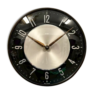 horloge murale noire