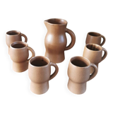 Claude Paci stoneware orangeade set