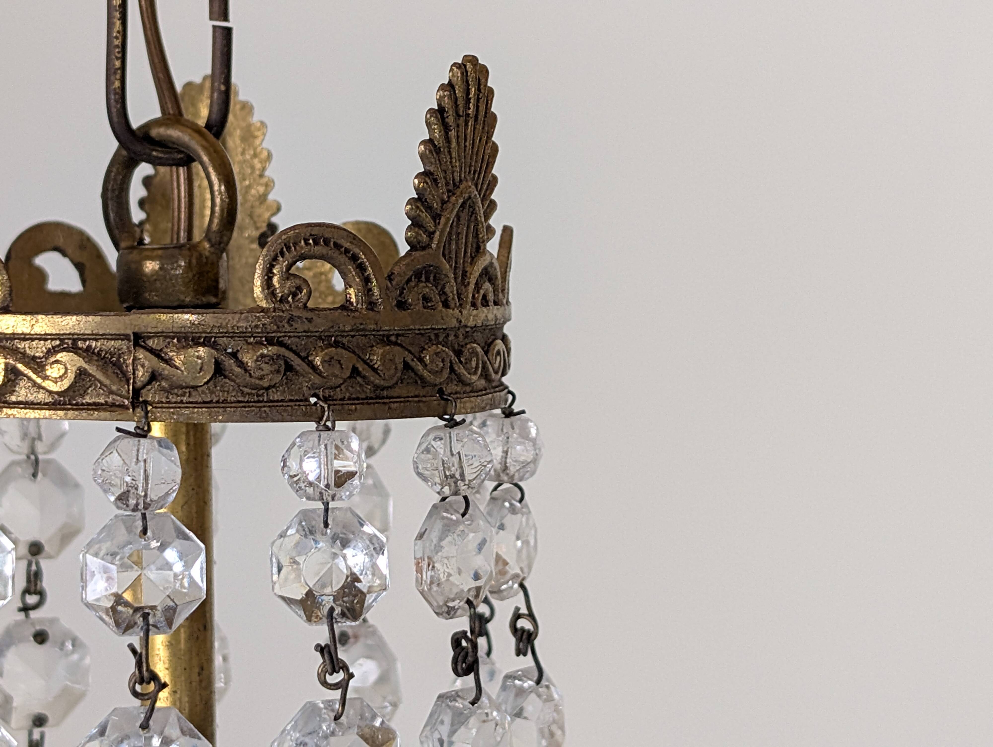 Hot air balloon tassel chandelier