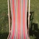 Set of 2 Chilean folding women and 2 folding chairs in vintage canvas 1970