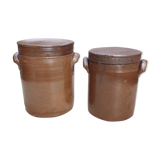 Set of 2 ceramic pots
