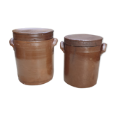 Ensemble de 2 pots en céramique