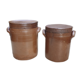 Ensemble de 2 pots en céramique