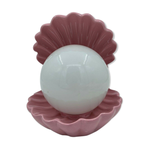 Lampe coquillage en ceramique