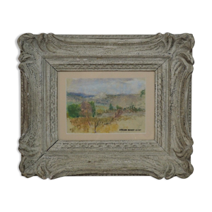 Paysage méridional, - pastel