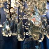 Crystal chandelier diamond cut 9 fires 1880