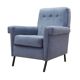 Blue armchair, Italian design, 1970s, production: Italy