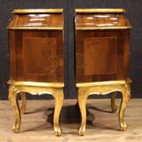 Pair of Venetian bedside tables from the 20th century
