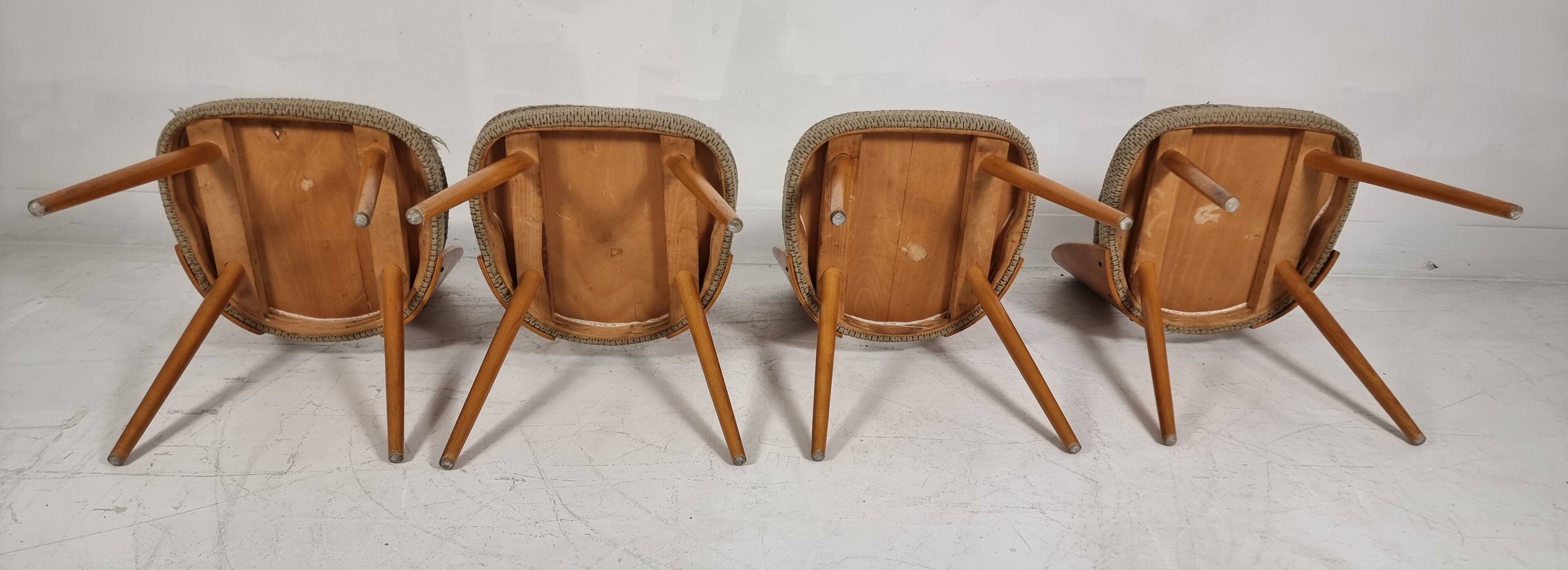 Vintage Chairs by Antonin Suman, 1960s, Set of 4