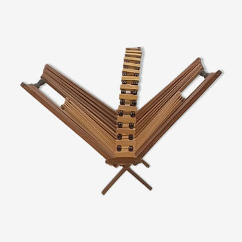 Vide-poche sur pieds en bois pliable