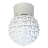 Vintage White Porcelain Ceiling Light, 1970s