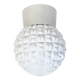 Vintage White Porcelain Ceiling Light, 1970s
