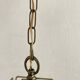 Suspension vintage en nacre et laiton