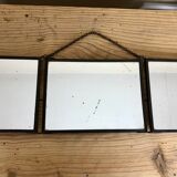 Barber mirror triptych 1900 43x15cm