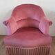 Fauteuil crapaud rose