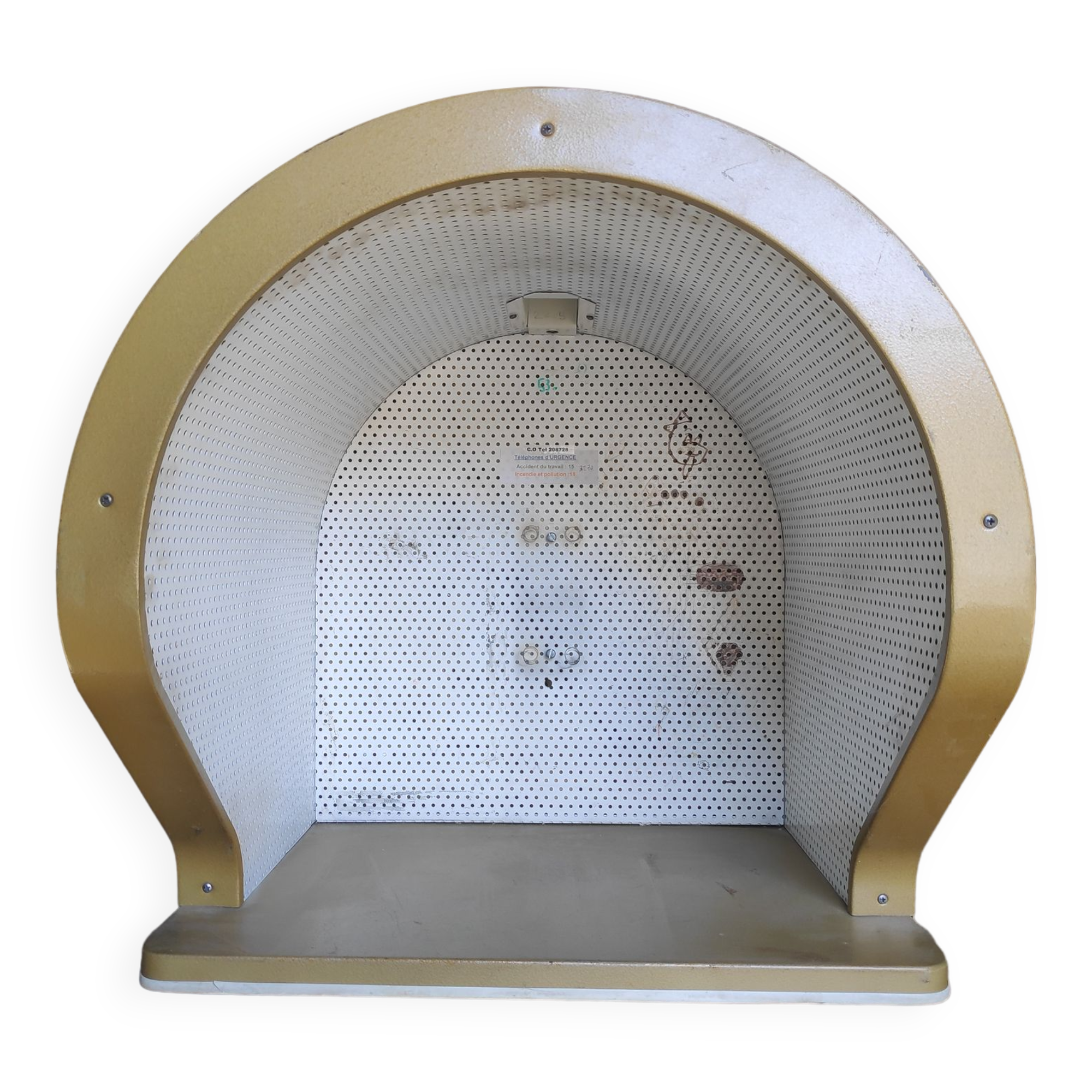 Vintage workshop wall phone booth