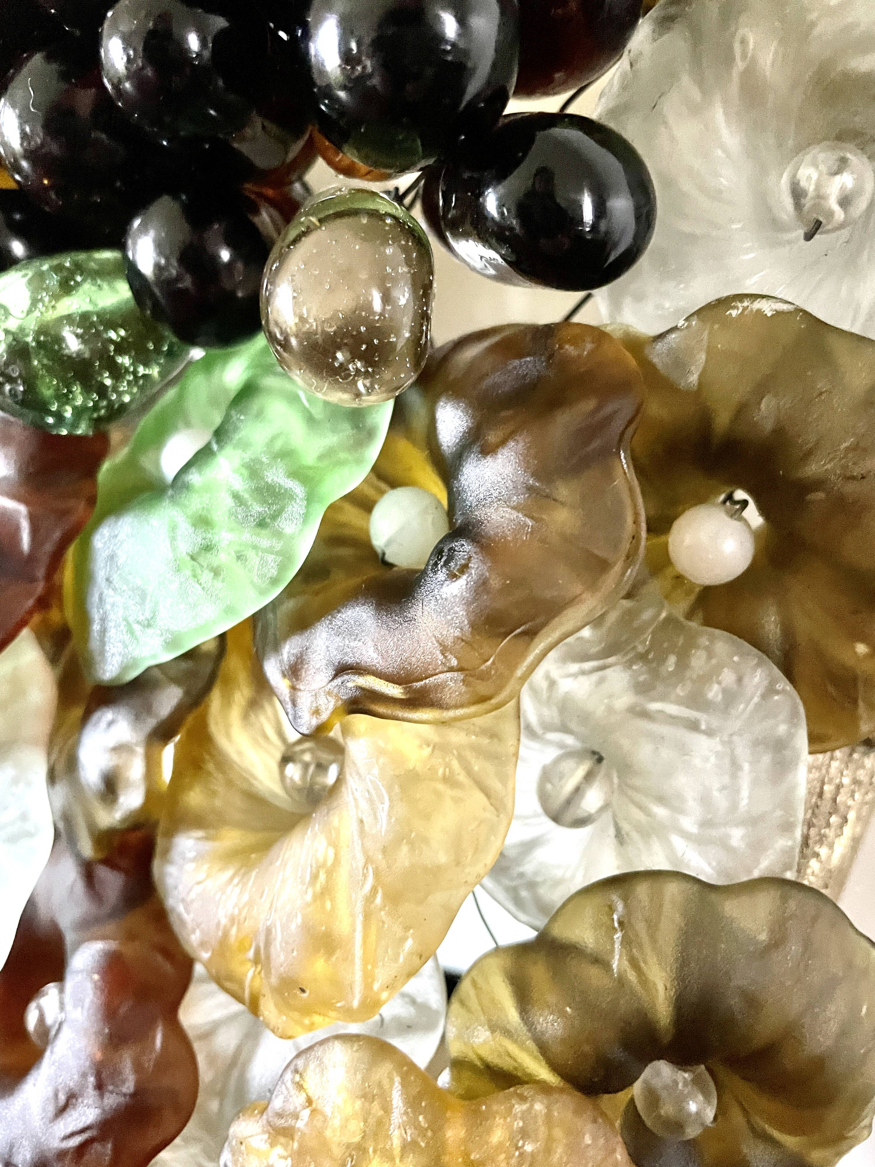 Art Nouveau wall light, Murano glass 1900