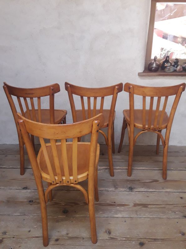 Series of 4 Luterma bistro chairs