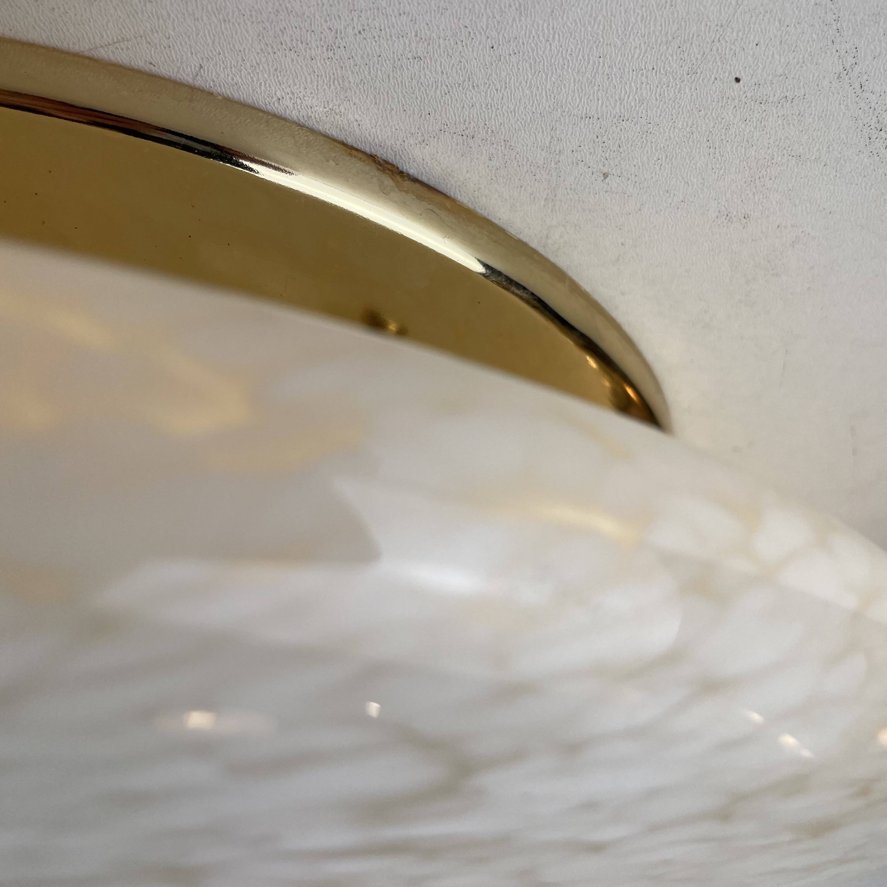 Maculato Murano Glass Ceiling Lamp, Italy, 1980s