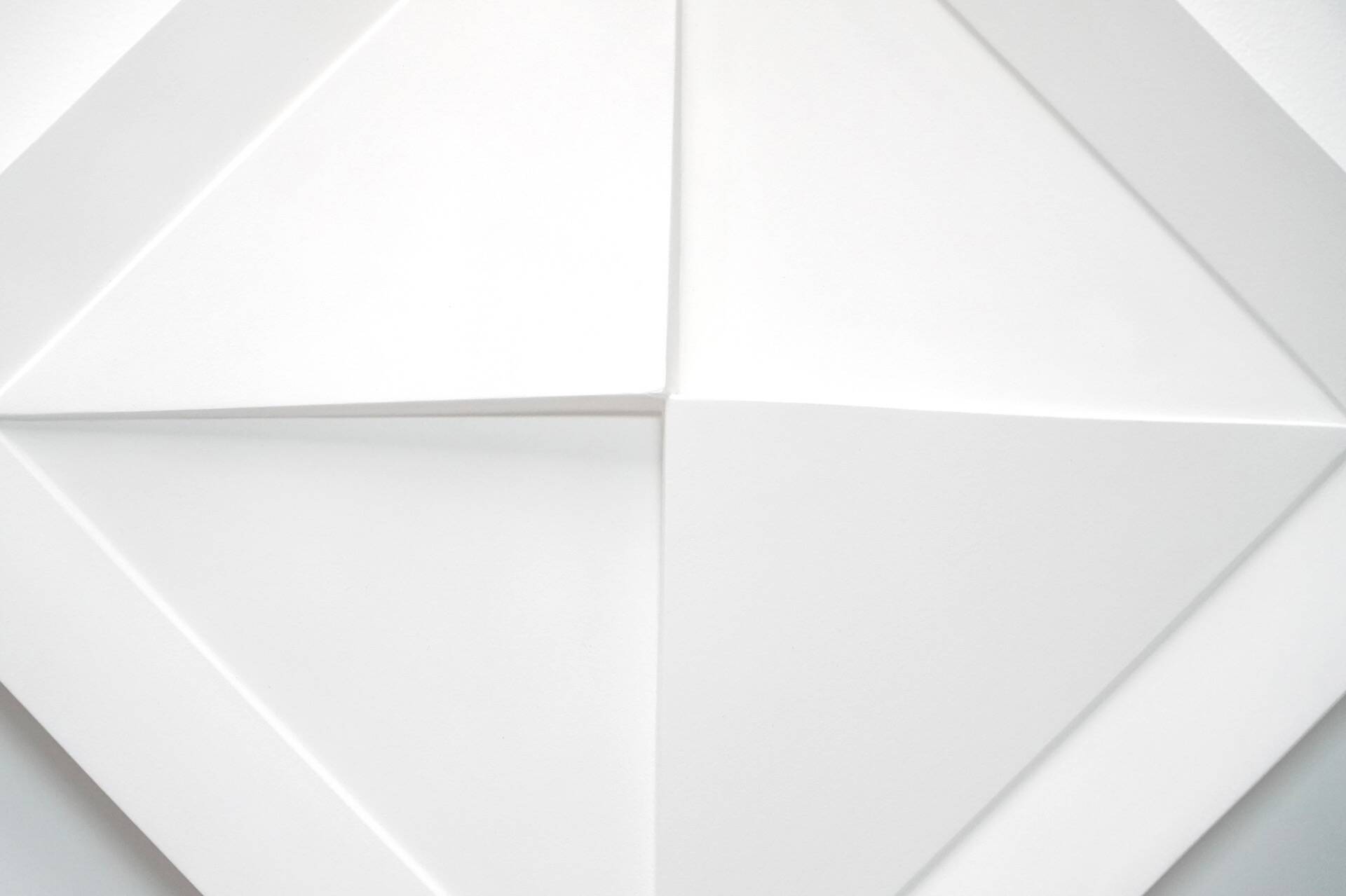 Gilbert Swimberghe, White Lacquered Wood Relief