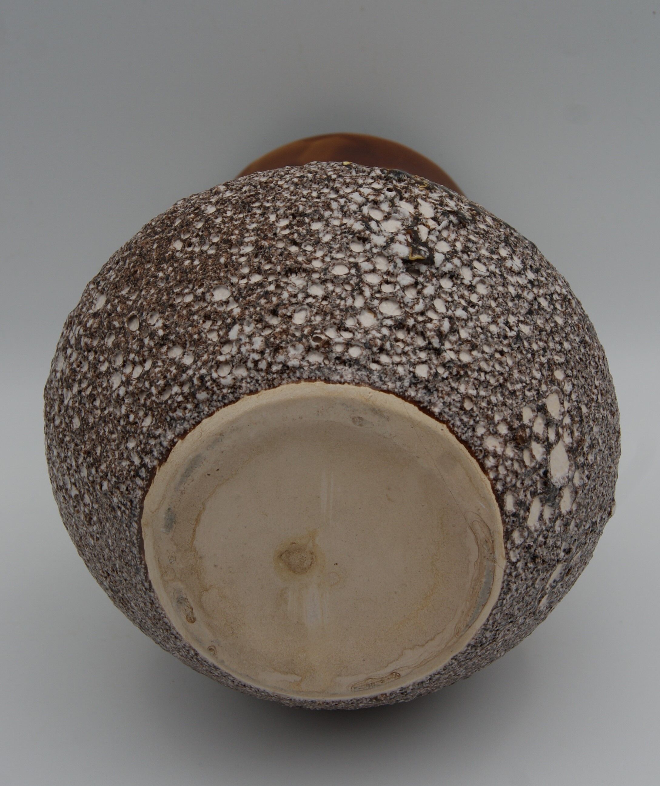 Ceramic vase vintage lava effect