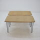 1960s Oak coffee table on hairpin legs