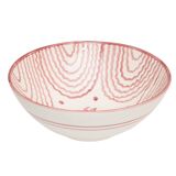 Large pink serving bowl