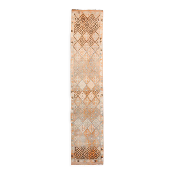 Turkish runner rug 79x373cm