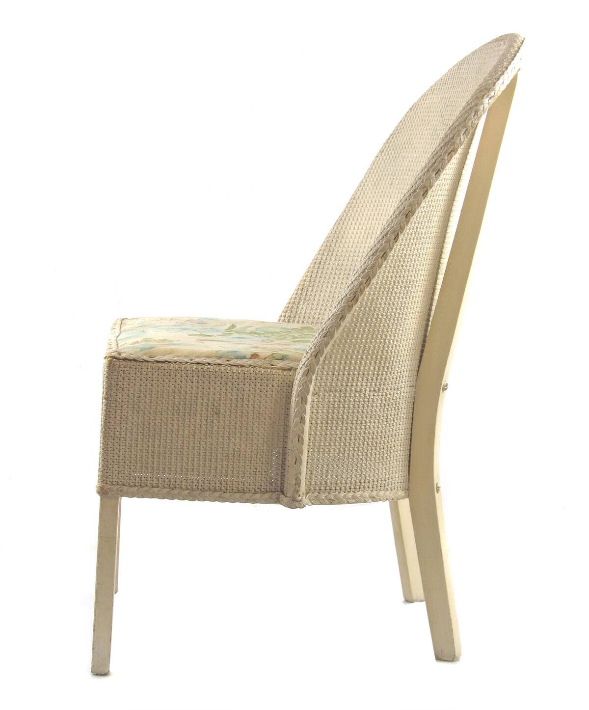 Lloyd Loom Studio style chair with drawer