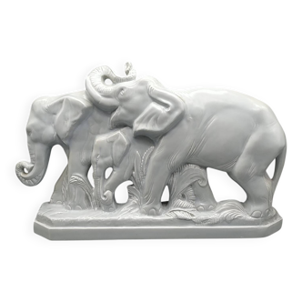 Ceramic elephant by Louis Fontinelle. Art Deco.