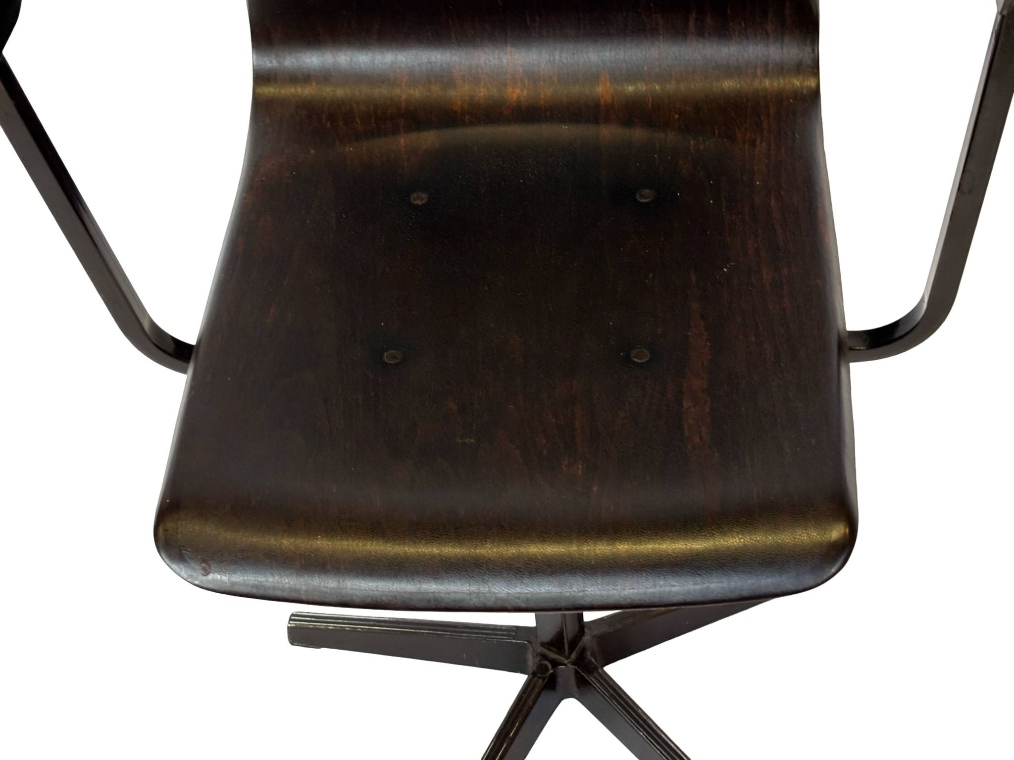Vintage Galvanitas Pagholz school chair work with armrests dutch design