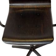 Vintage Galvanitas Pagholz school chair work with armrests dutch design