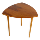 Table basse console polonaise en forme de feuille des années 70