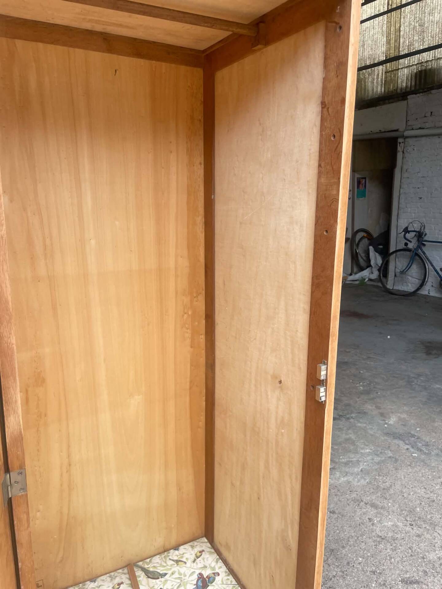 Art Deco wardrobe on wheels