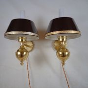 English style sconces by Erik Wärnå for EWÅ, Värnamo, Sweden. 1970's.