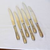 6 vintage knives in English silver metal hallmarked 2106273