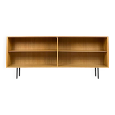 Vintage shelf sideboard lowboard bookcase WK oak mid-century