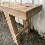 Etabli de menuisier en hêtre massif, France début XXe