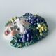 Ceramic wall face signed Il Falco