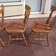 Set of 4 bistro bar chairs year 80 - 90 - wooden - baumann