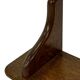 Vintage book shelf wall rack 1970s wood minimalist design